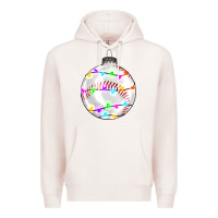 Pale Pink Christmas baseball Premium Hoodie - RanaPortraitStore