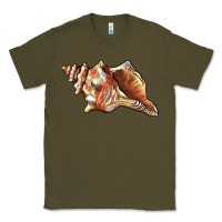 Army Green sea   shell Classic Tee - BarkalooDesign