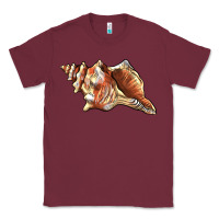Burgundy sea   shell Classic Tee - BarkalooDesign