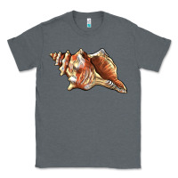 Charcoal Heather sea   shell Classic Tee - BarkalooDesign