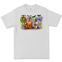 Dove Grey halloween Premium Tee - CowhideDigitalArt