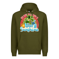 Army Green beer and sunshine Premium Hoodie - texasbilliewilder