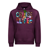 Mauve Wine cruise life Urban Hoodie - Zillion Design Studio