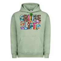Pigment Oil Green cruise life Urban Hoodie - Zillion Design Studio