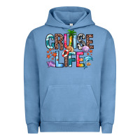 Pigment Pebble Blue cruise life Urban Hoodie - Zillion Design Studio
