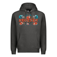 Charcoal Heather brother American football Premium Hoodie - Zillion Design Studio