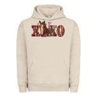 Pigment French Oak xoxo horse Urban Hoodie - RanaPortraitStore
