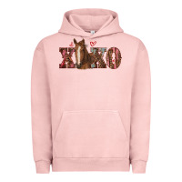Pigment Salmon xoxo horse Urban Hoodie - RanaPortraitStore