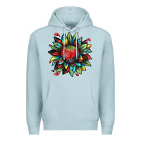 Blue Mist berry sunflower Premium Hoodie - texasbilliewilder