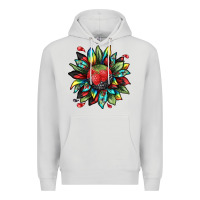 Dove Grey berry sunflower Premium Hoodie - texasbilliewilder