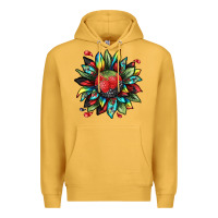 Mustard berry sunflower Premium Hoodie - texasbilliewilder