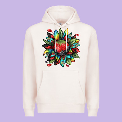 Berry Sunflower Premium Hoodie Designed By Texasbilliewilder
