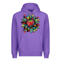 Purple berry sunflower Premium Hoodie - texasbilliewilder