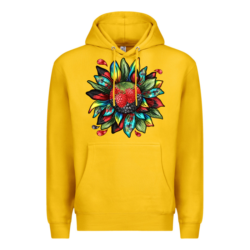 Berry Sunflower Premium Hoodie by texasbilliewilder | Teevron