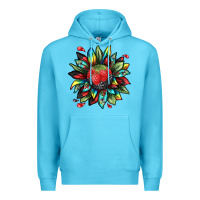 Ocean Blue berry sunflower Premium Hoodie - texasbilliewilder