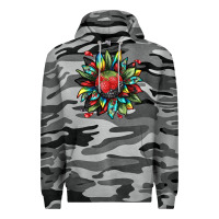 Slate Camo berry sunflower Premium Hoodie - texasbilliewilder