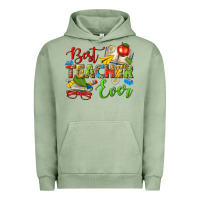 Pigment Oil Green best teacher ever Urban Hoodie - texasbilliewilder
