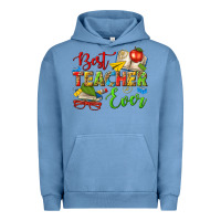 Pigment Pebble Blue best teacher ever Urban Hoodie - texasbilliewilder