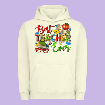 Best Teacher Ever Urban Hoodie Designed By Texasbilliewilder