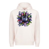 Pale Pink blueberry sunflower Premium Hoodie - texasbilliewilder