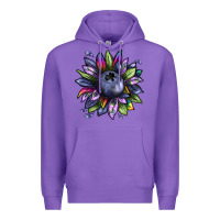 Purple blueberry sunflower Premium Hoodie - texasbilliewilder