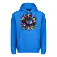 True Royal blueberry sunflower Premium Hoodie - texasbilliewilder