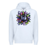 White blueberry sunflower Premium Hoodie - texasbilliewilder