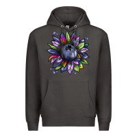 Smoke blueberry sunflower Premium Hoodie - texasbilliewilder