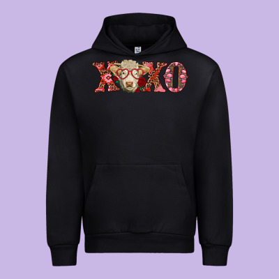 Xoxo Charolais Cow Urban Hoodie Designed By Ranaportraitstore