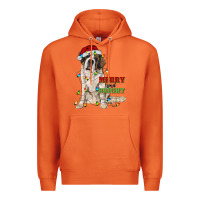 Carrot merry and bright saint bernard Premium Hoodie - RanaPortraitStore
