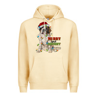 Pina Colada merry and bright saint bernard Premium Hoodie - RanaPortraitStore