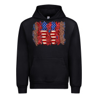 Black 4th of july brushstroke Urban Hoodie - Zillion Design Studio