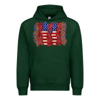 Forest Green 4th of july brushstroke Urban Hoodie - Zillion Design Studio