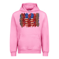 Fuchsia Pink 4th of july brushstroke Urban Hoodie - Zillion Design Studio