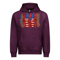Mauve Wine 4th of july brushstroke Urban Hoodie - Zillion Design Studio