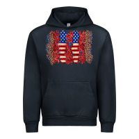 Navy 4th of july brushstroke Urban Hoodie - Zillion Design Studio