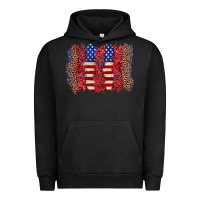 Pigment Black 4th of july brushstroke Urban Hoodie - Zillion Design Studio