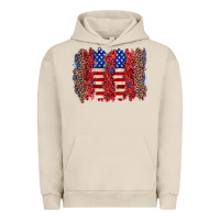 Pigment French Oak 4th of july brushstroke Urban Hoodie - Zillion Design Studio