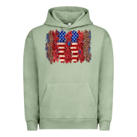 Pigment Oil Green 4th of july brushstroke Urban Hoodie - Zillion Design Studio