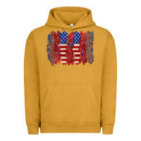 Pigment Peanut Butter 4th of july brushstroke Urban Hoodie - Zillion Design Studio
