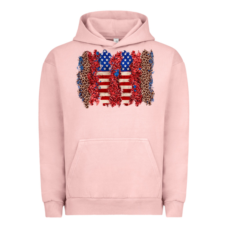 4th Of July Brushstroke Urban Hoodie by Zillion Design Studio | Teevron