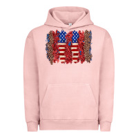 Pigment Salmon 4th of july brushstroke Urban Hoodie - Zillion Design Studio