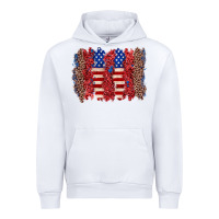 White 4th of july brushstroke Urban Hoodie - Zillion Design Studio