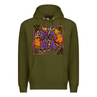 Army Green basketball nana with leopard Premium Hoodie - Zillion Design Studio