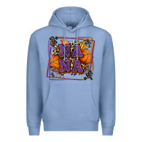 Colony Blue basketball nana with leopard Premium Hoodie - Zillion Design Studio