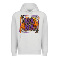 Dove Grey basketball nana with leopard Premium Hoodie - Zillion Design Studio