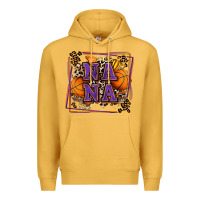 Mustard basketball nana with leopard Premium Hoodie - Zillion Design Studio