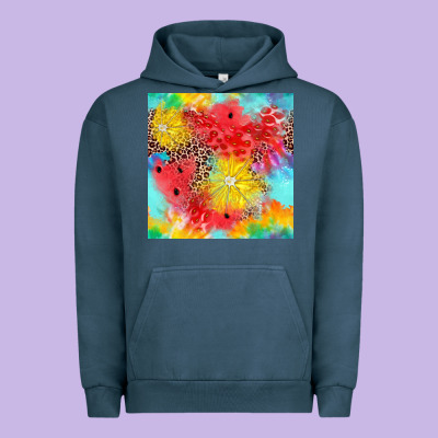 Fruits Leopard Seamless Pattern Urban Hoodie Designed By Zillion Design Studio