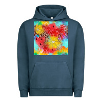 Pigment Midnight Navy fruits leopard seamless pattern Urban Hoodie - Zillion Design Studio