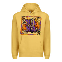Antique Gold basketball nana with leopard Premium Hoodie - Zillion Design Studio
